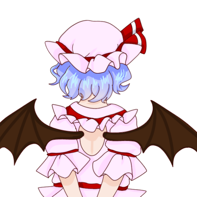 振り向くレミリア