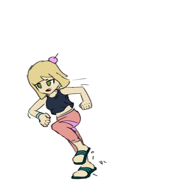 Runnin(dynamic pose practice idk number) - ibisPaint