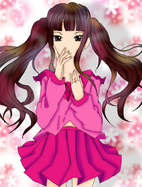 塗らせて頂きました【セーラー服の女の子】