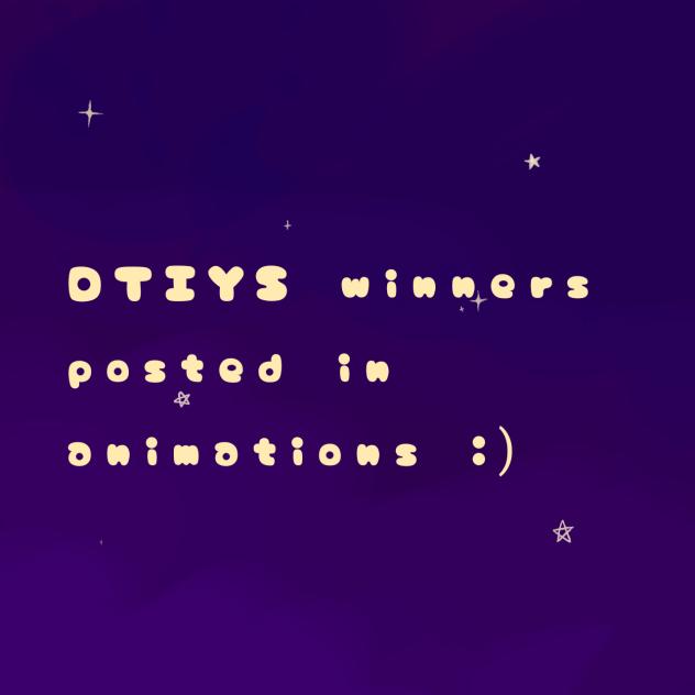Winners posted!