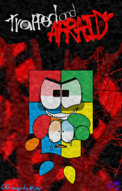 trapped and afraid cover redraw