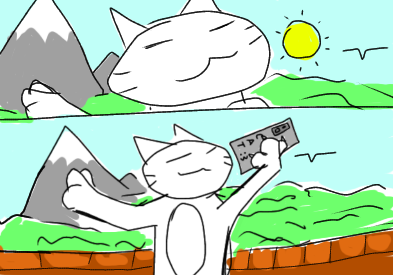 Gato tomándose una foto 📸