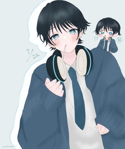 ヘッドホン男子