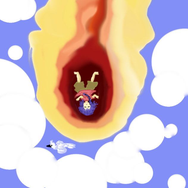 falling through the sky