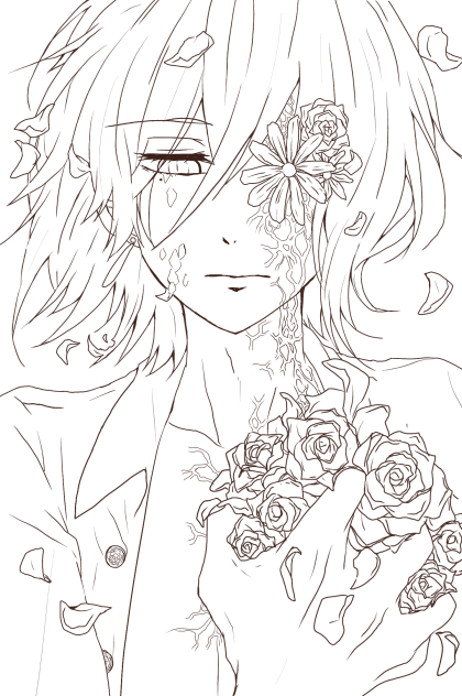線画 『how long』