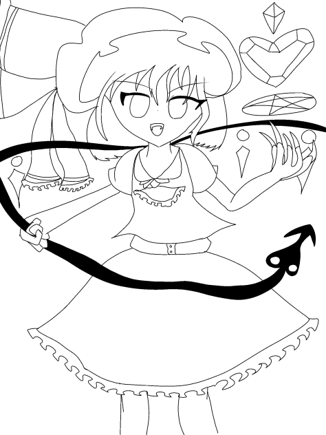 レイヤー1枚だけでフラン描いてみた！