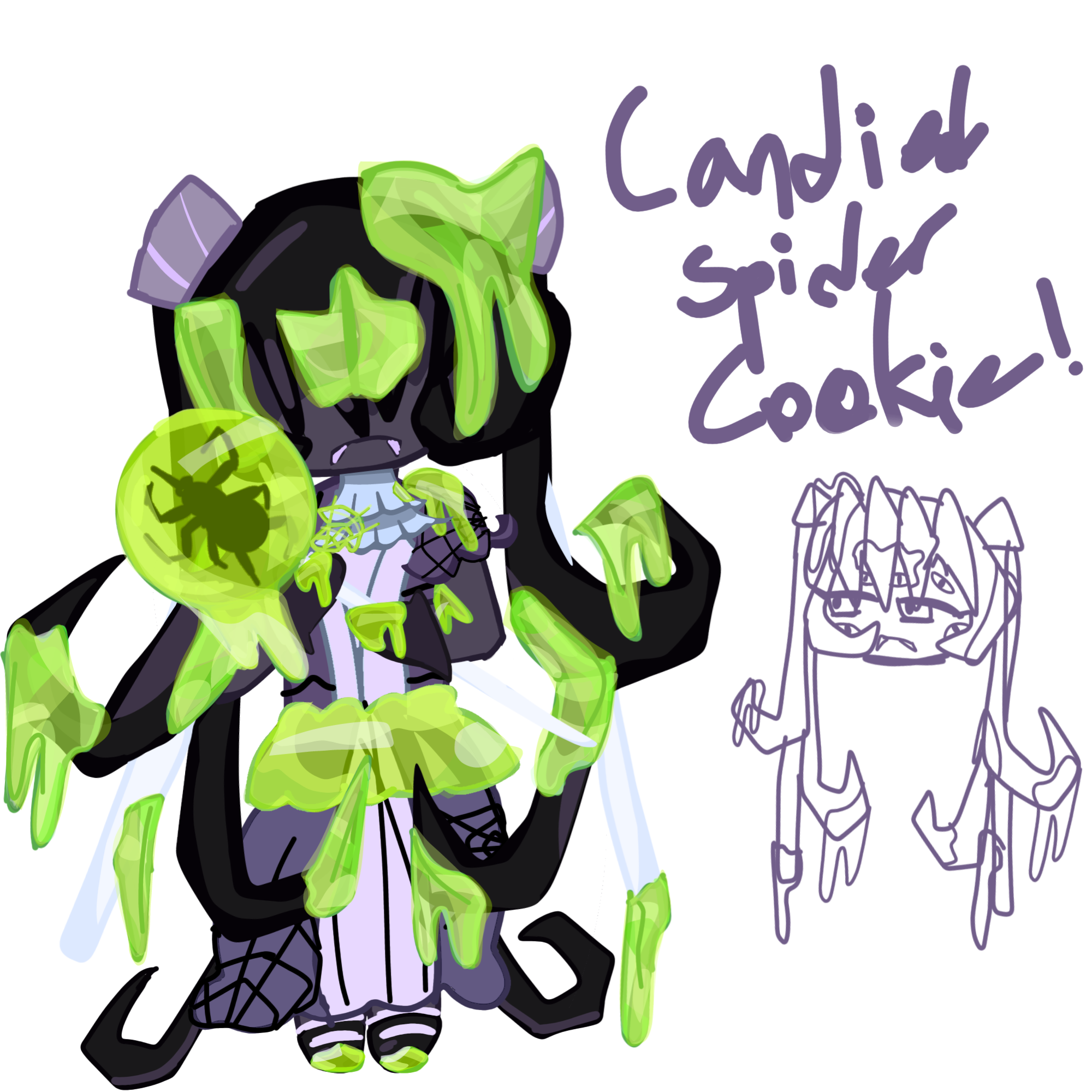 Candied Spider Cookie - ibisPaint