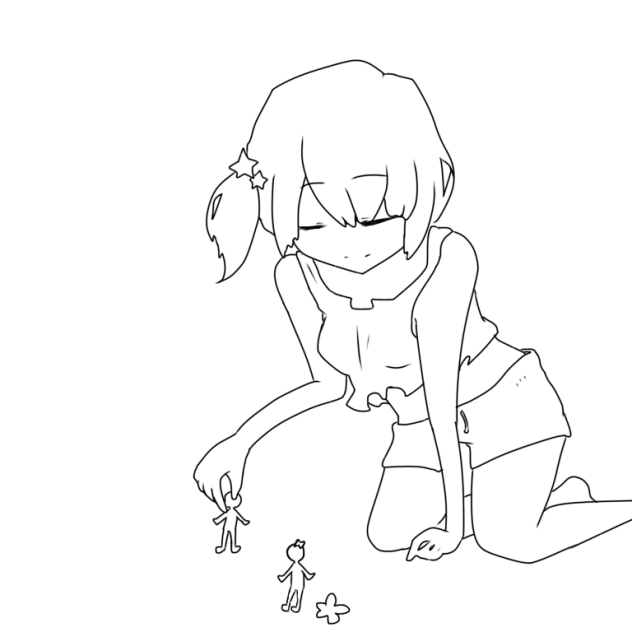 【線画】誰か塗りませんかー！