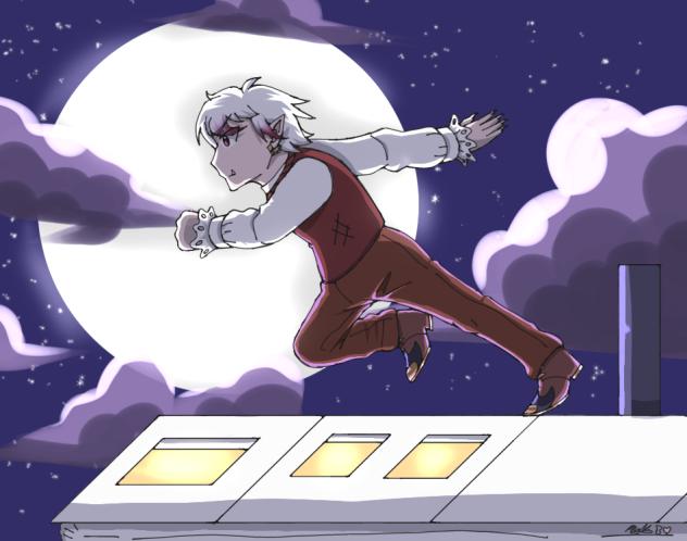 Running Past the Moon