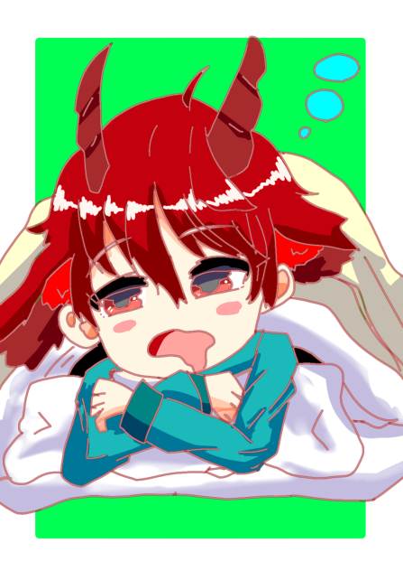 （過去絵）眠い…