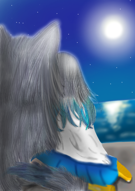 月に照らされて･･･