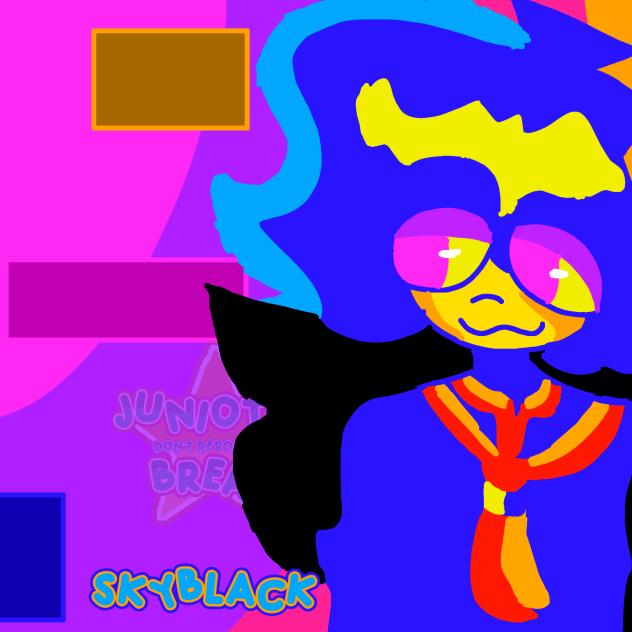 SkyBlack FNF Eyestrain drawing!
