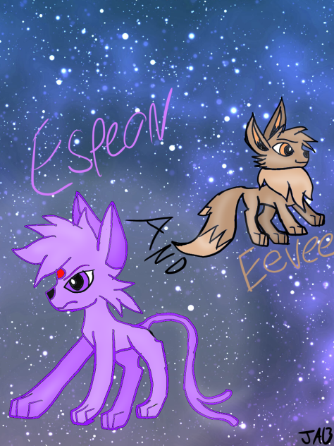 Espeon and eevee