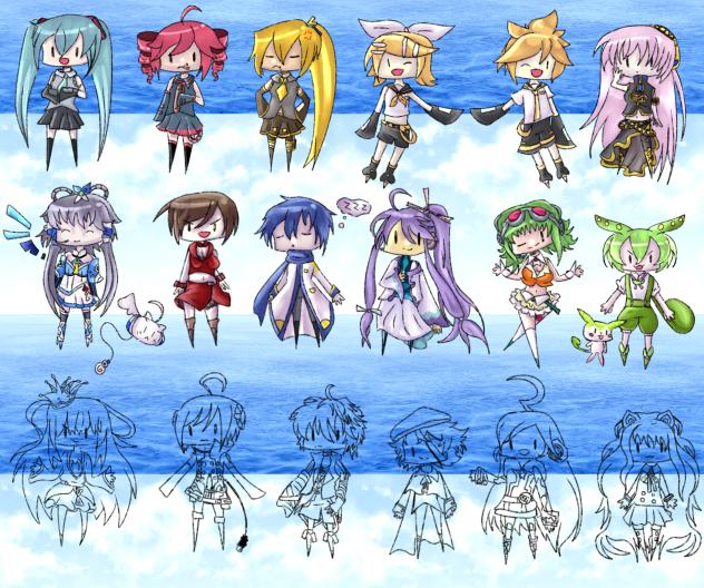 WIP Vocaloid Chibis - 2