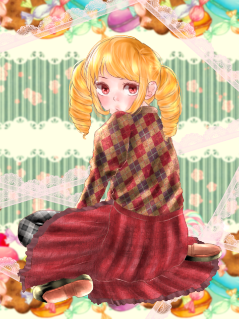 髪くるくる