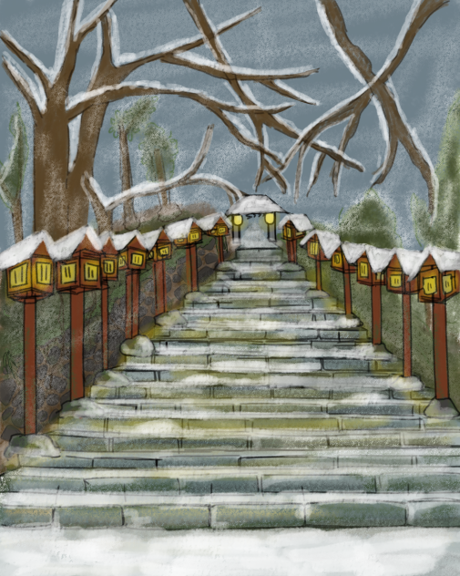 winter scenery - ibisPaint