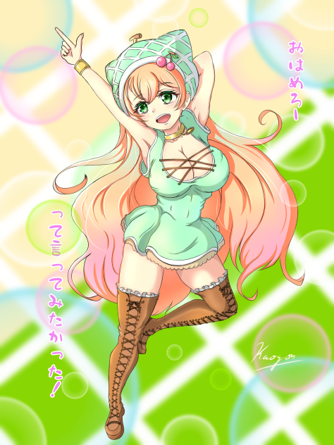 めろさらさん（メロンサラダ）　ファンアート