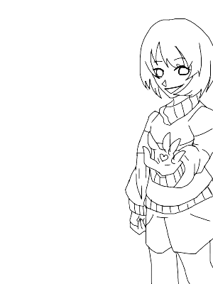 アンダーテール   線画 誰か塗ってください！