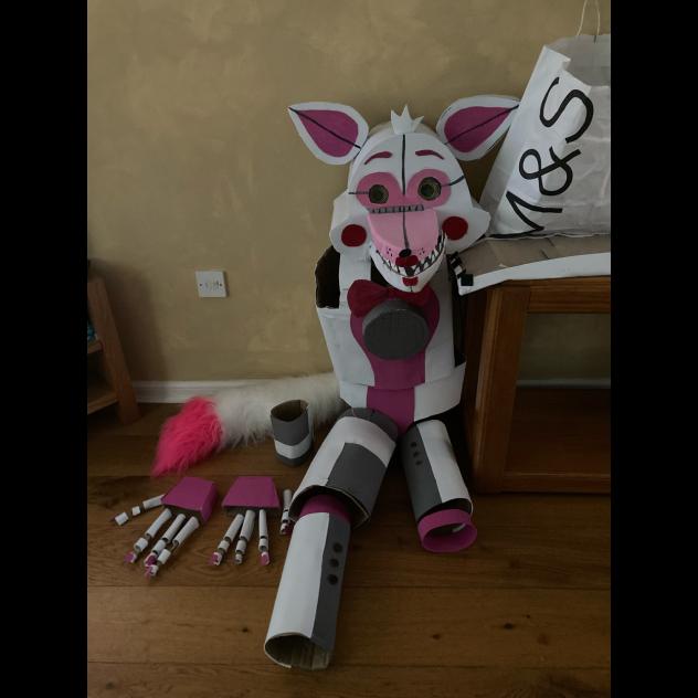 My unfinished ft foxy cosplayyy