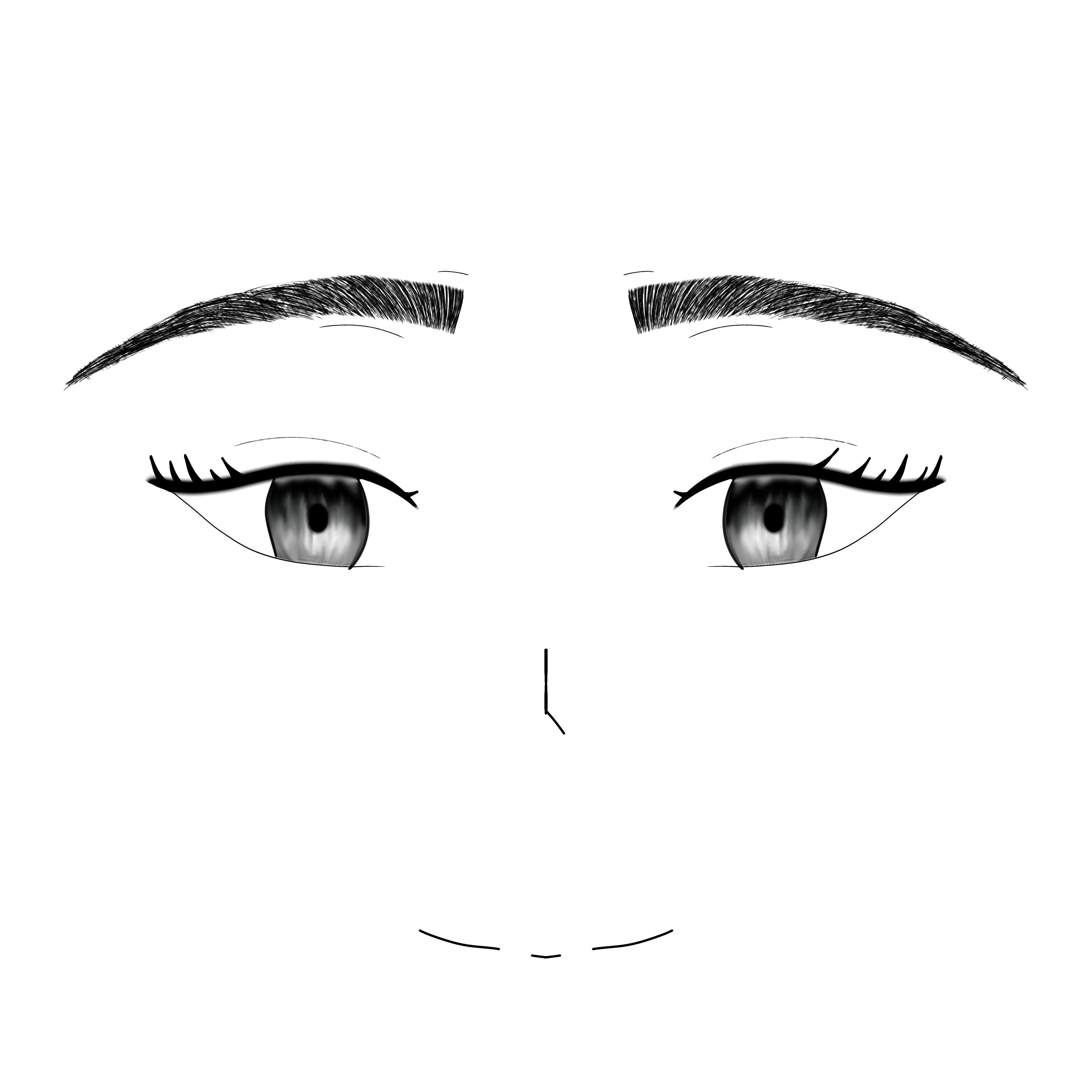 first time drawing eye brows 🤣 - ibisPaint