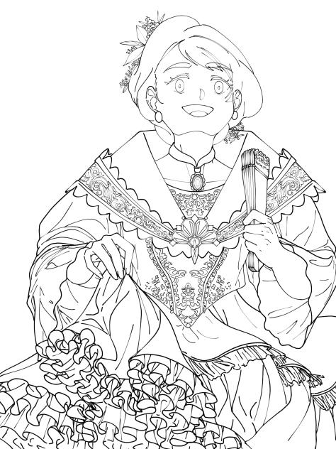 Nita is Filipina!(Lineart)