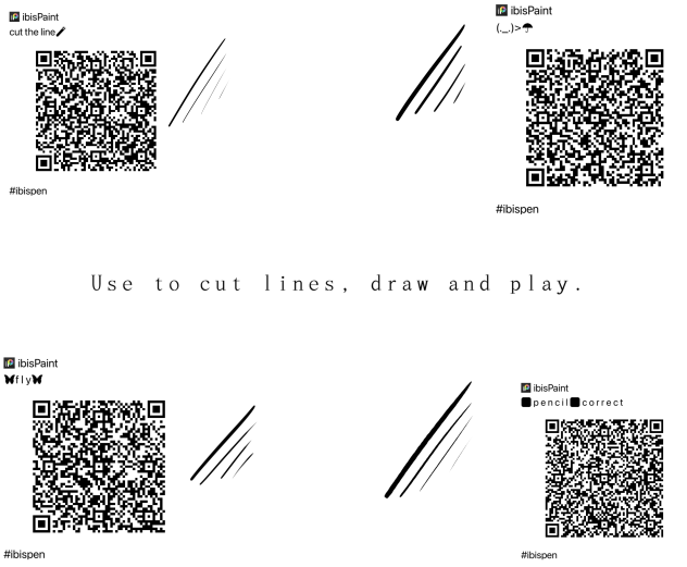 Use to cut lines, draw and play. ibisPaint