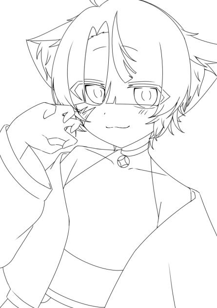 線画〜！！