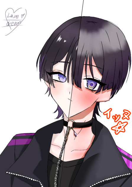 Love  dream様の線画を半分ぬらせていただきました！！