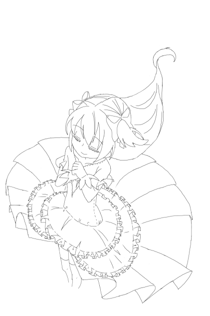 まどか線画