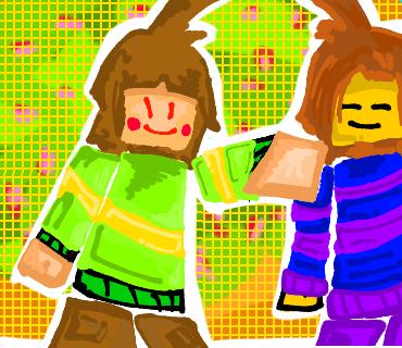 Frisk and Chara Roblox version