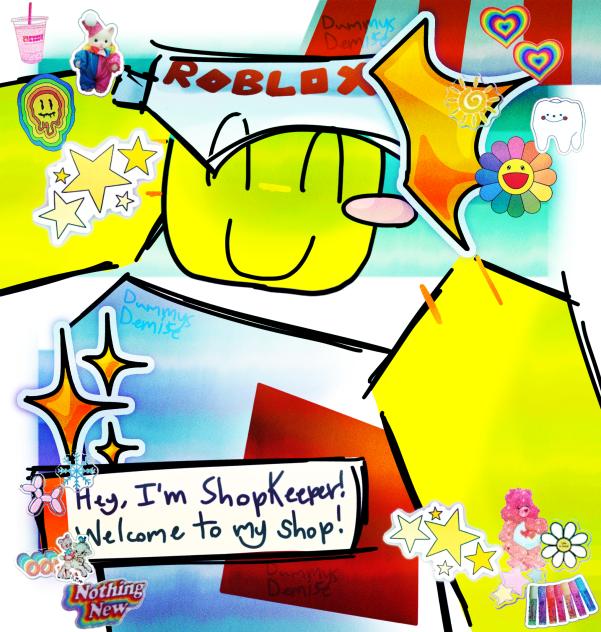 Shopkeeper Roblox OC Artfight attack