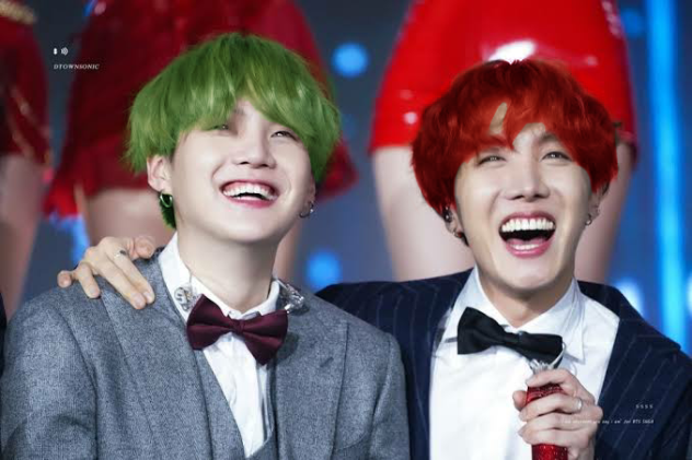 suga and jhope hair colour