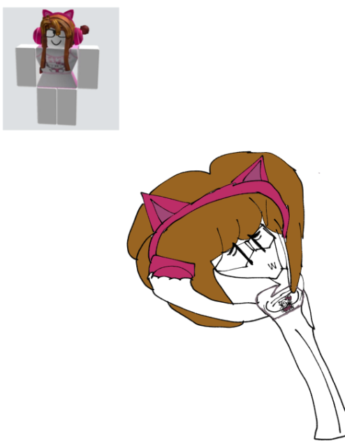 Drew a roblox avatar