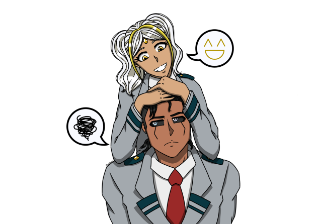 Aki and Zen, Tall & Small [Speedpaint]