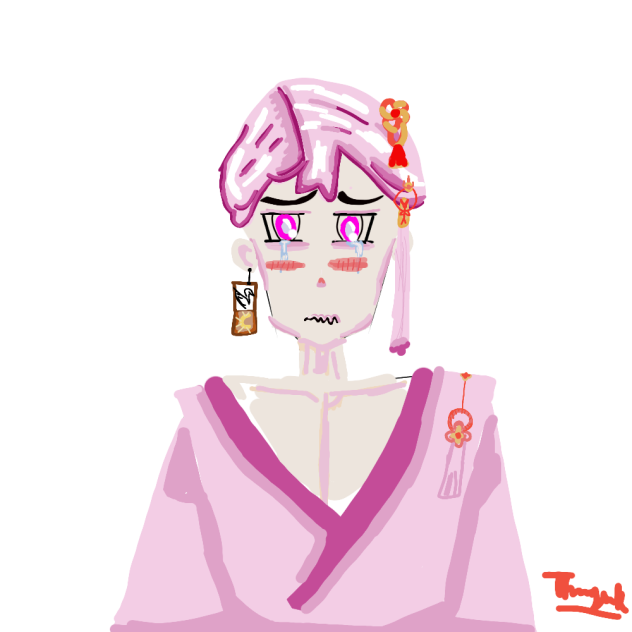boy crying - ibisPaint