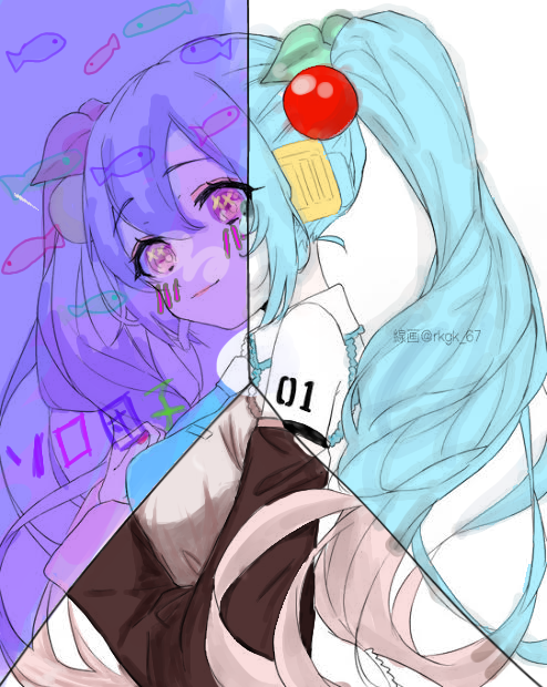 フリー線画塗ったンゴ