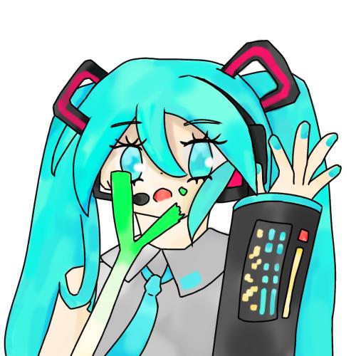 ミクちゃん落書き