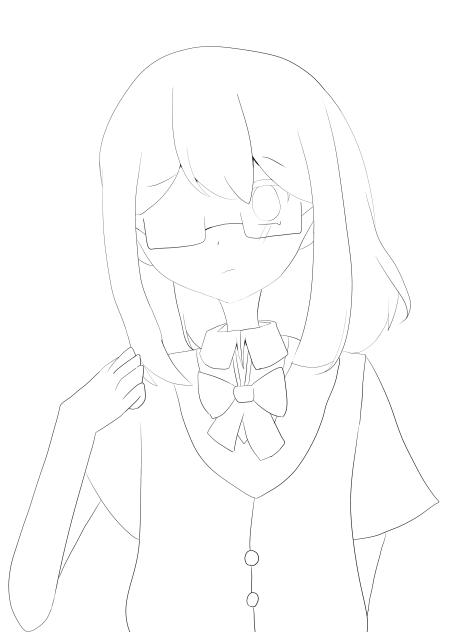 青春　線画