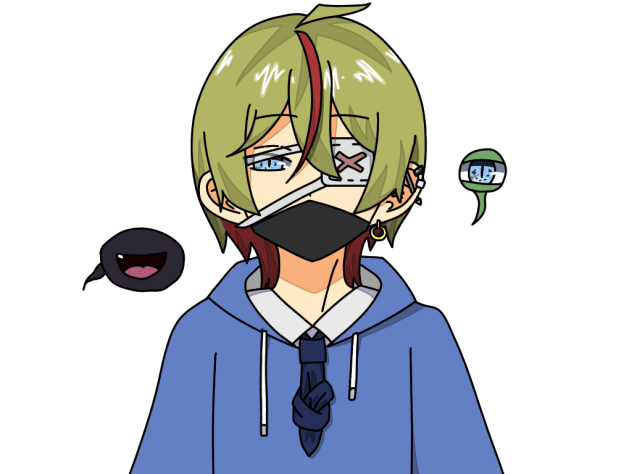 片眼くん