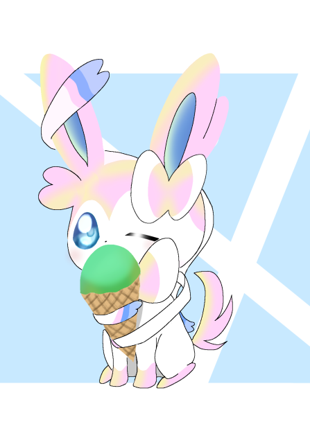 ニンフィアwith🍨