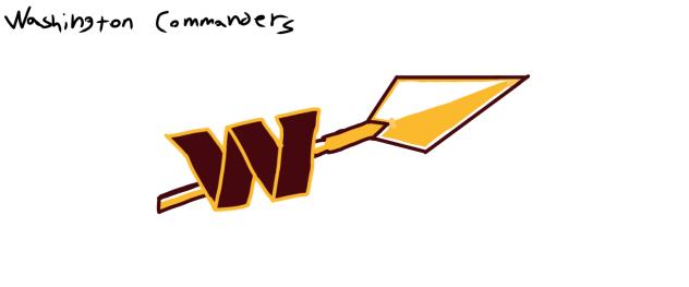 Washington Commanders custom logo
