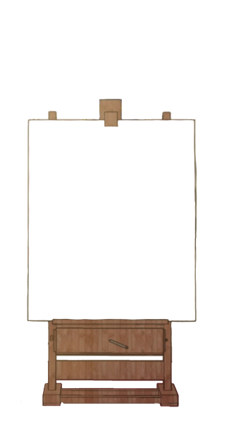 stamp material (canvas stand)