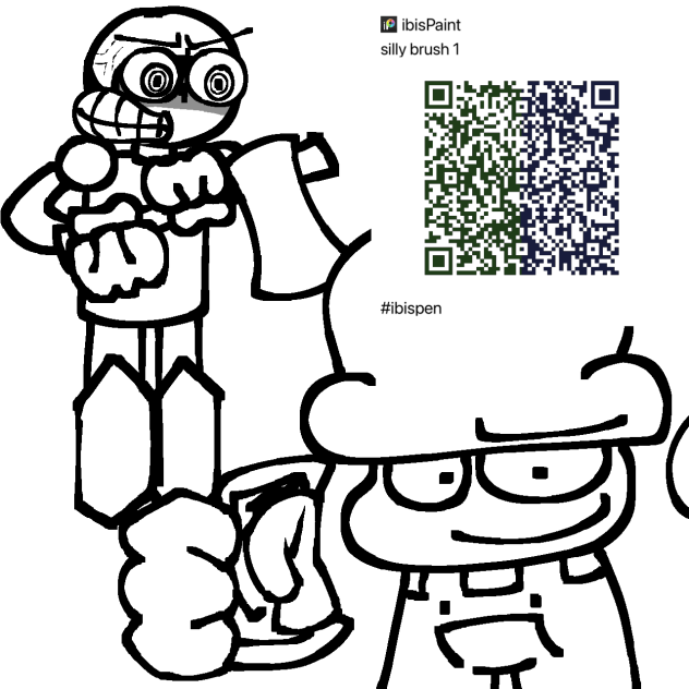 some dave and bambi silly brush qr code