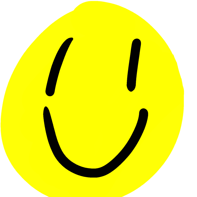 egg shape of smiley face