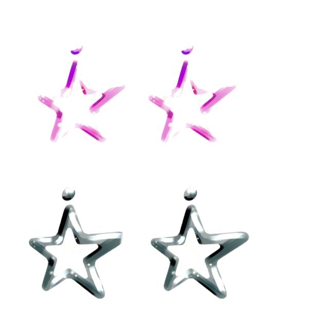 Metal Star Earring diagonal