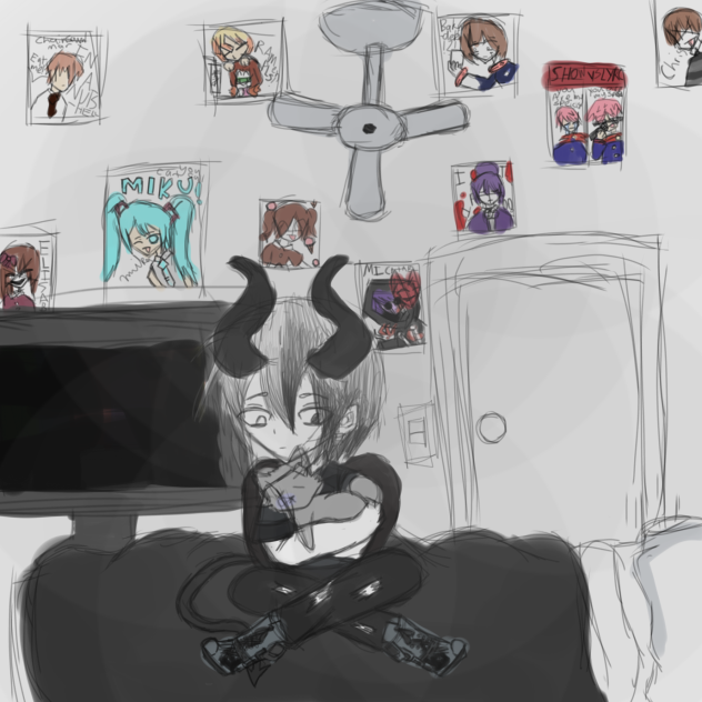 Inferno With his cat