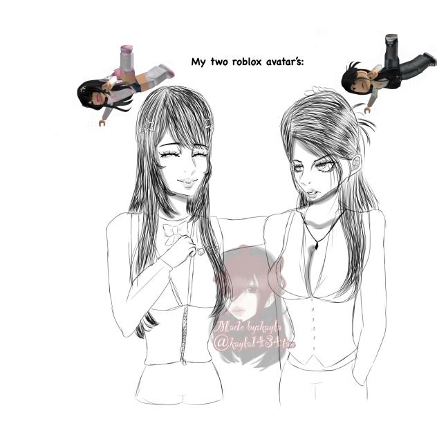 My two roblox avtars😭😭