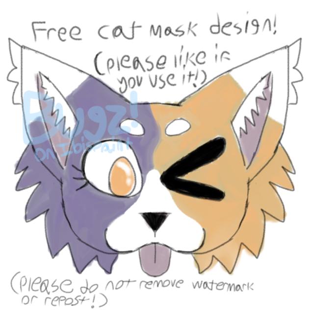 Free cat mask design!