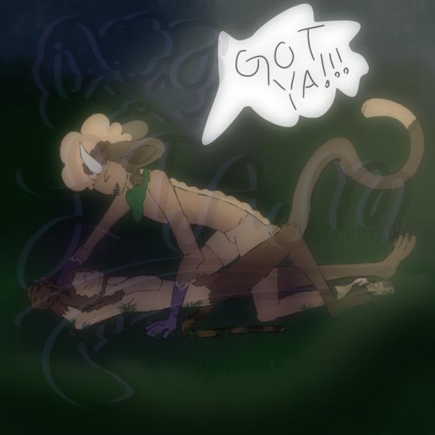Wrestling kitty!