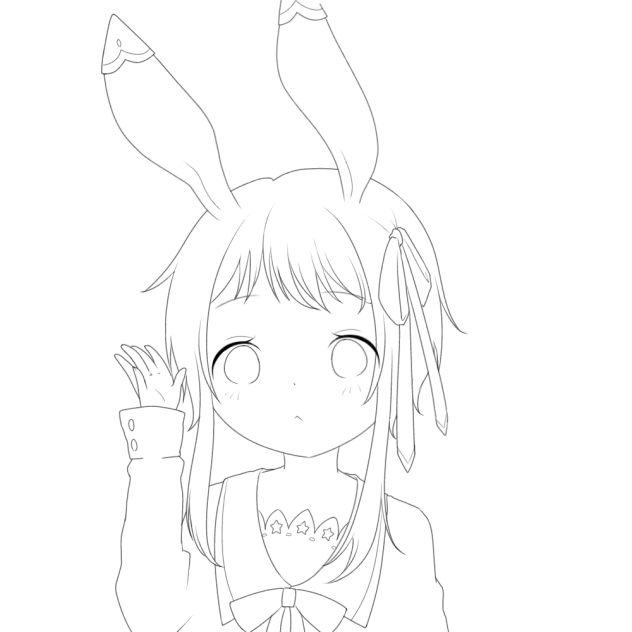うさみみ 線画